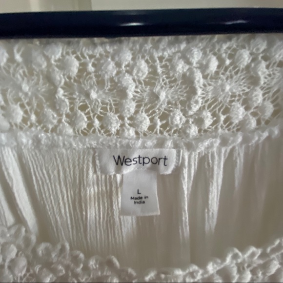Westport L Rayon Square Neck Blouse - Picture 2 of 6
